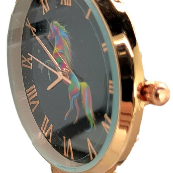 NEW Women's Unicorn Fashion Lucky Gift Amulet Watch, 6.5mm Ultra-Thin Big Face - Picture 3 of 8